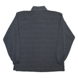 REEBOK Mens Polo Shirt Grey Long Sleeve L