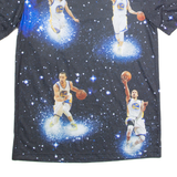 NBA Golden State Warriors Stephen Curry Galaxy All Over Print Mens T-Shirt Black USA M
