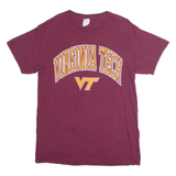 DELTA PRO WEIGHT Virginia Tech Mens T-Shirt Maroon USA Crew Neck M