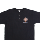 ANVIL San Francisco Junior Giants #28 Mens T-Shirt Black USA Button Neck XL
