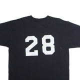 ANVIL San Francisco Junior Giants #28 Mens T-Shirt Black USA Button Neck XL