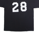 ANVIL San Francisco Junior Giants #28 Mens T-Shirt Black USA Button Neck XL