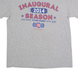 MAJESTIC Chicago Cubs 2014 Inaugural Season Mens T-Shirt Grey USA Crew Neck M