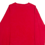 NHL Chicago Blackhawks Mens T-Shirt Red Long Sleeve USA Crew Neck M