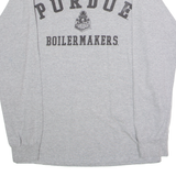 MV SPORT Purdue Boilermakers Mens T-Shirt Grey Long Sleeve USA Crew Neck S