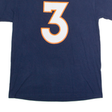 NFL Denver Broncos #3 Wilson Mens T-Shirt Blue USA Crew Neck M