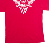 PORT AND COMPANY MSU Denver Basketball Mens T-Shirt Red USA Crew Neck M