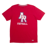 RUSSELL ATHLETIC AR Football Mens T-Shirt Red USA Crew Neck L
