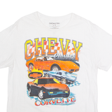 CHEMISTRY Chevy Corvette Classics Mens T-Shirt White USA Crew Neck L