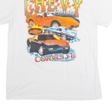 CHEMISTRY Chevy Corvette Classics Mens T-Shirt White USA Crew Neck L