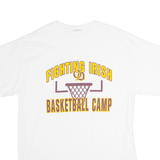 PORT AND COMPANY Fighting Irish Basketball Company Mens T-Shirt White USA L