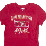 NFL San Francisco 49ers Womens T-Shirt Red USA Crew Neck L