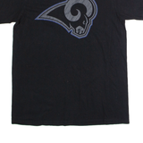 MAJESTIC Los Angeles Rams Mens T-Shirt Black USA Crew Neck M