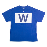 MAJESTIC Chicago Cubs Mens T-Shirt Blue USA Crew Neck XL