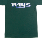 MAJESTIC El Paso Rays Baseball #3 Mens T-Shirt Green USA Button Neck L