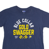 NBA Indiana Pacers "Blue Collar Gold Swagger" Mens T-Shirt Blue USA Crew Neck L