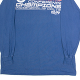 NFL Indianapolis Colts 2009 AFC Champions Mens T-Shirt Blue USA Crew Neck L