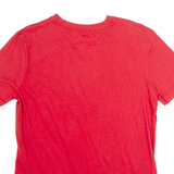 FOURCAST USA Mens T-Shirt Red USA Crew Neck M