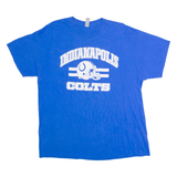 GILDAN Indianapolis Colts Mens T-Shirt Blue USA Crew Neck XL