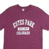 DIMCO APPAREL Estes Park Colorado Mens T-Shirt Maroon USA Crew Neck XL