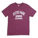 DIMCO APPAREL Estes Park Colorado Mens T-Shirt Maroon USA Crew Neck XL