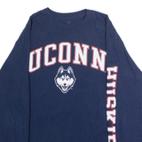 FANATICS University Of Connecticut Huskies Mens T-Shirt Blue USA Crew Neck M