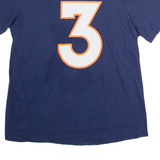 NIKE Denver Broncos #3 Wilson Mens T-Shirt Blue USA Crew Neck L