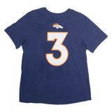 NIKE Denver Broncos #3 Wilson Mens T-Shirt Blue USA Crew Neck L