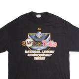 MAJESTIC NLCS 2010 San Francisco Giants Vs Philadelphia Phillies Mens T-Shirt Black USA XL
