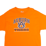 RUSSELL ATHLETIC Auburn Tigers Mens T-Shirt Orange USA Crew Neck XL
