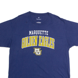 FANATICS Marquette Golden Eagles Mens T-Shirt Blue USA Crew Neck L