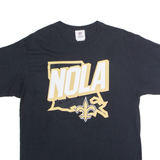 NFL New Orleans Saints Mens T-Shirt Black USA Crew Neck L