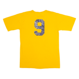 AUGUSTA Tri-West Baseball #9 Mens T-Shirt Yellow USA Button Neck M