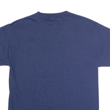 HANES Bosco Mens T-Shirt Blue USA Crew Neck M