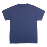 HANES Bosco Mens T-Shirt Blue USA Crew Neck M