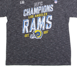 FANATICS Los Angeles Rams NFC Champions Mens T-Shirt Grey USA Crew Neck L