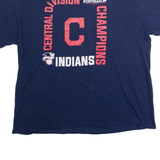 Cleveland Indians 2017 Central Division Champions Mens T-Shirt Blue USA XL