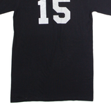 MAJESTIC San Francisco Giants #15 Hunter Mens T-Shirt Black USA Button Neck S