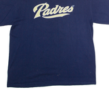 MAJESTIC San Diego Padres #16 Salik Mens T-Shirt Blue USA Crew Neck L