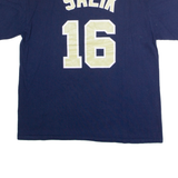 MAJESTIC San Diego Padres #16 Salik Mens T-Shirt Blue USA Crew Neck L