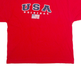 DELTA PRO WEIGHT USA Original Mens T-Shirt Red USA Crew Neck XL