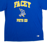 RUSSELL ATHLETIC Facey Phys Ed Mens T-Shirt Blue USA Crew Neck L