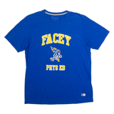 RUSSELL ATHLETIC Facey Phys Ed Mens T-Shirt Blue USA Crew Neck L
