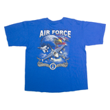 BAYSIDE United States Air Force Mens T-Shirt Blue USA Crew Neck XL