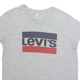 LEVI'S Womens T-Shirt Grey L