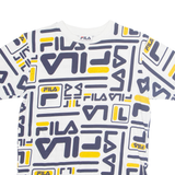 FILA Womens T-Shirt White UK 8