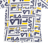 FILA Womens T-Shirt White UK 8