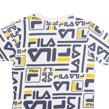 FILA Womens T-Shirt White UK 8