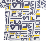 FILA Womens T-Shirt White UK 8