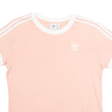 ADIDAS Womens T-Shirt Pink UK 8